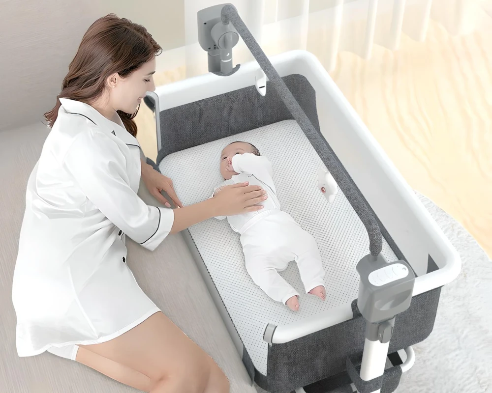 rocking bedside bassinet